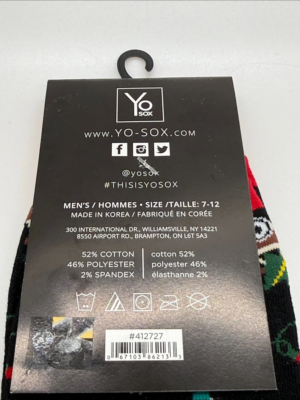 Men's Yo Sox National Lampoon's Christmas Vacation Scenes Socks Size 7-12 NWT